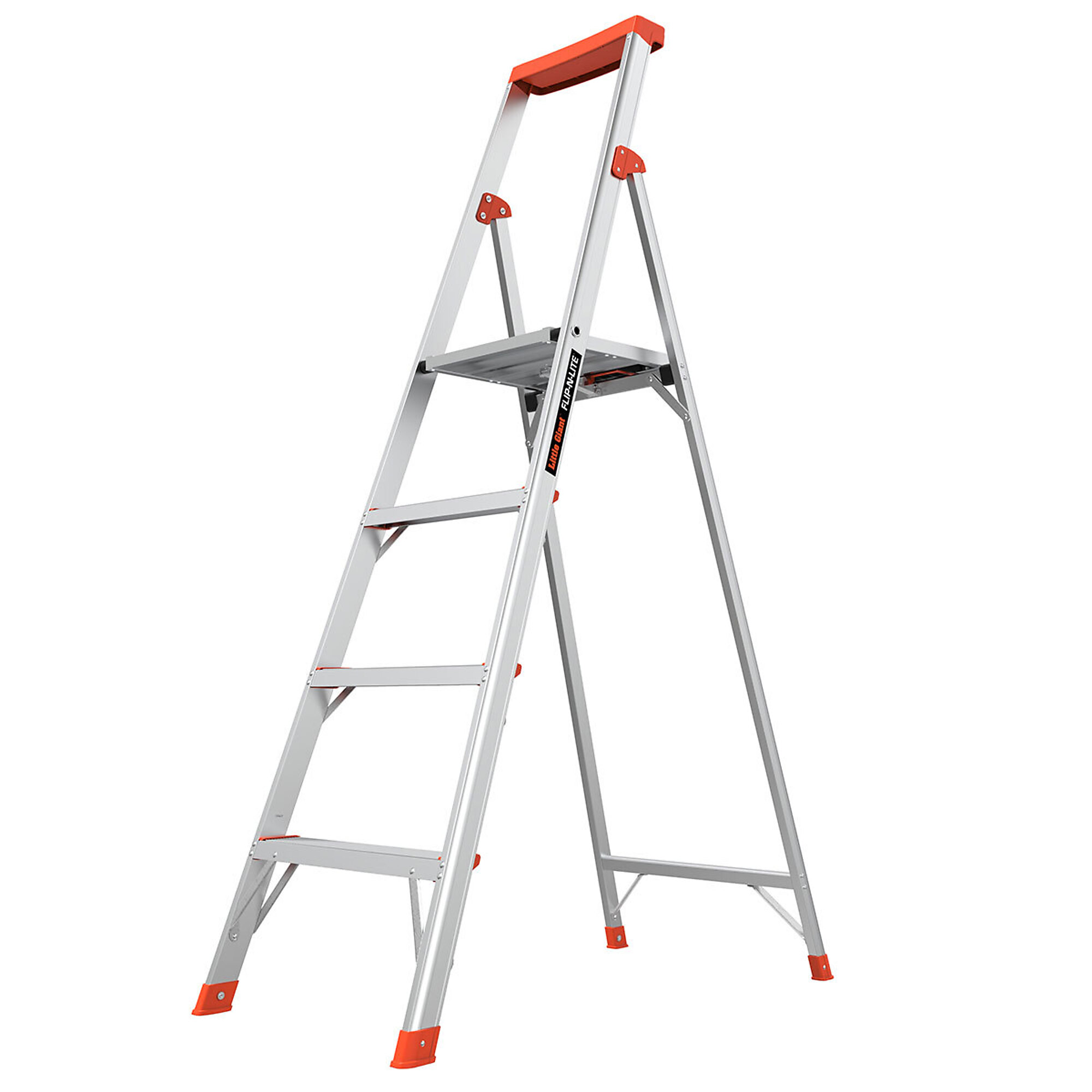 Little Giant Ladder, FLIP-N-LITE 6ft. 300 lb Aluminum Stepladder, Height 6 ft, Capacity 300 lb, Material Aluminum, Model# 15270-001